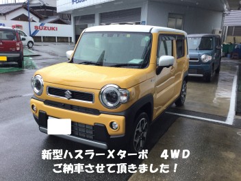 T様に新型ハスラーをご納車しました！